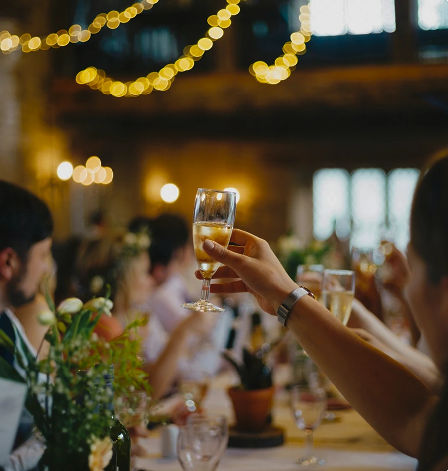 Elegant wedding reception at Bzommar Palace Hotel